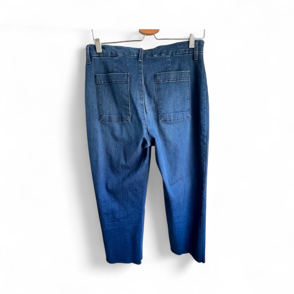 Frank & Eileen 1977 Kinsale Italian Performance Denim Raw Hem Jeans - Size 10 - Picture 2 of 7
